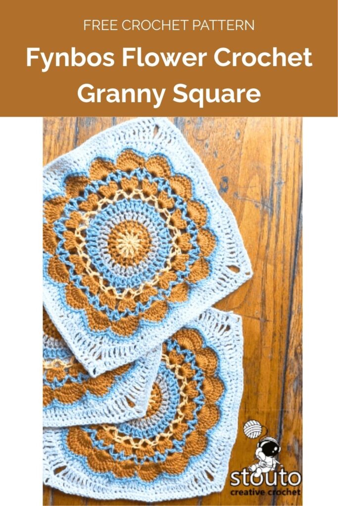 Fynbos Flower Crochet Granny Square from Stouto Creative Crochet 1
