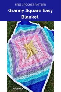 Granny Square Easy Blanket from Pukapuka 1