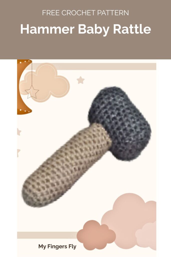Hammer Baby Rattle from My Fingers Fly 1