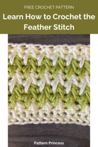 Learn How to Crochet the Feather Stitch from Pattern Princess 1