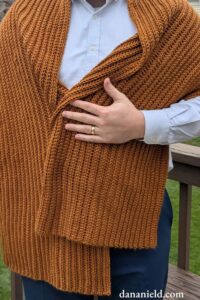 Men’s Crochet Shawl for Charity from Dana Nield Designs