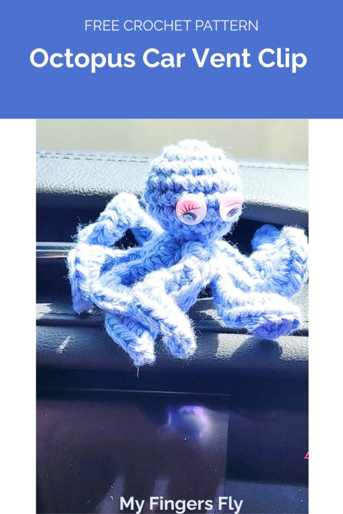 Octopus Car Vent Clip from My Fingers Fly 1