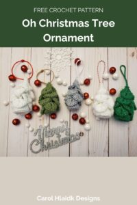 Oh Christmas Tree Ornament from Carol Hladik Designs 1