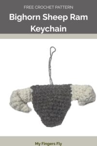 Bighorn Sheep Ram Keychain from My Fingers Fly