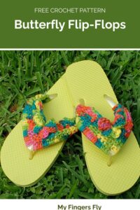Butterfly Flip-Flops from My Fingers Fly