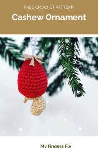 Cashew Ornament from My Fingers Fly