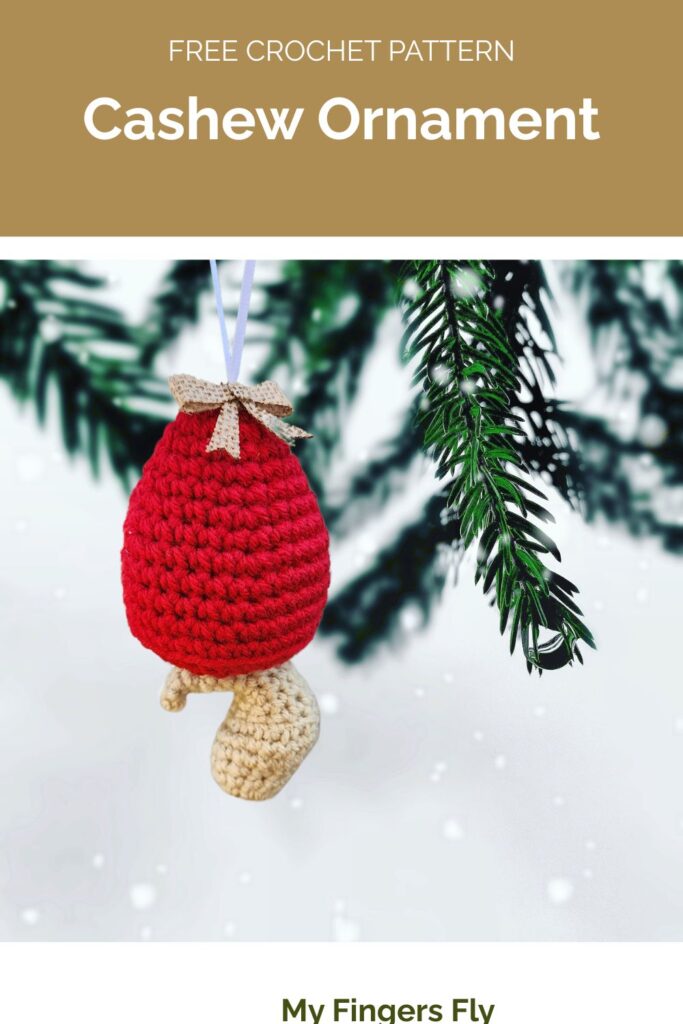 Cashew Ornament from My Fingers Fly