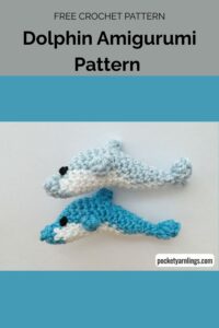 Free Crochet Dolphin Amigurumi Pattern from Pocket Yarnlings