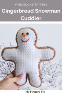 Gingerbread Snowman Cuddler from My Fingers Fly