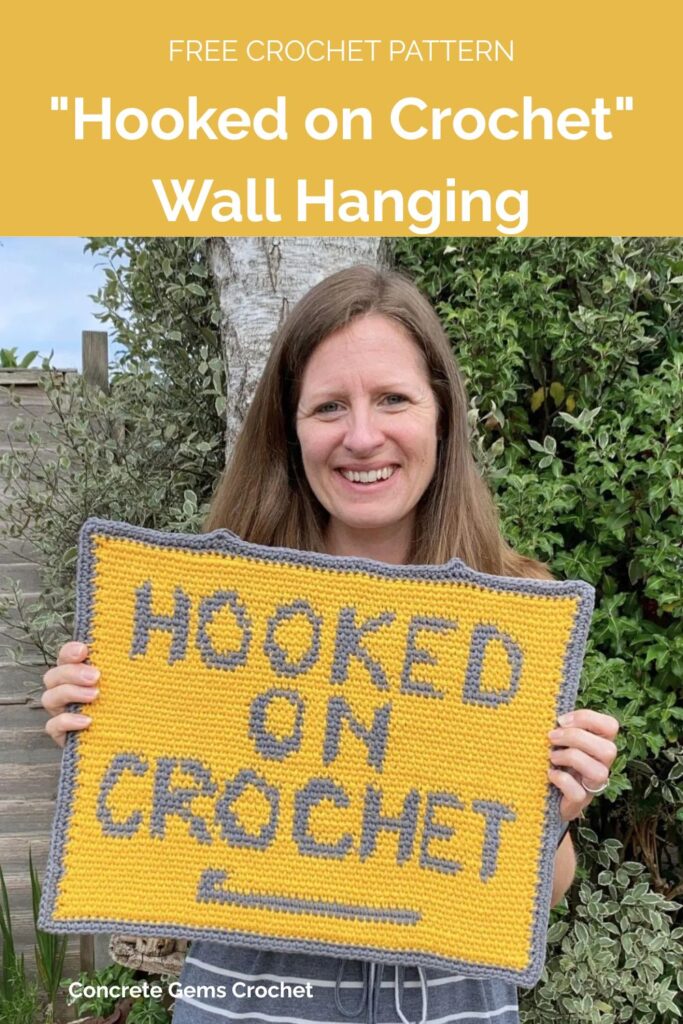 Hooked on Crochet Wall Hanging from Concrete Gems Crochet
