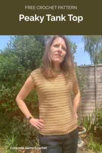 Peaky Tank Top from Concrete Gems Crochet