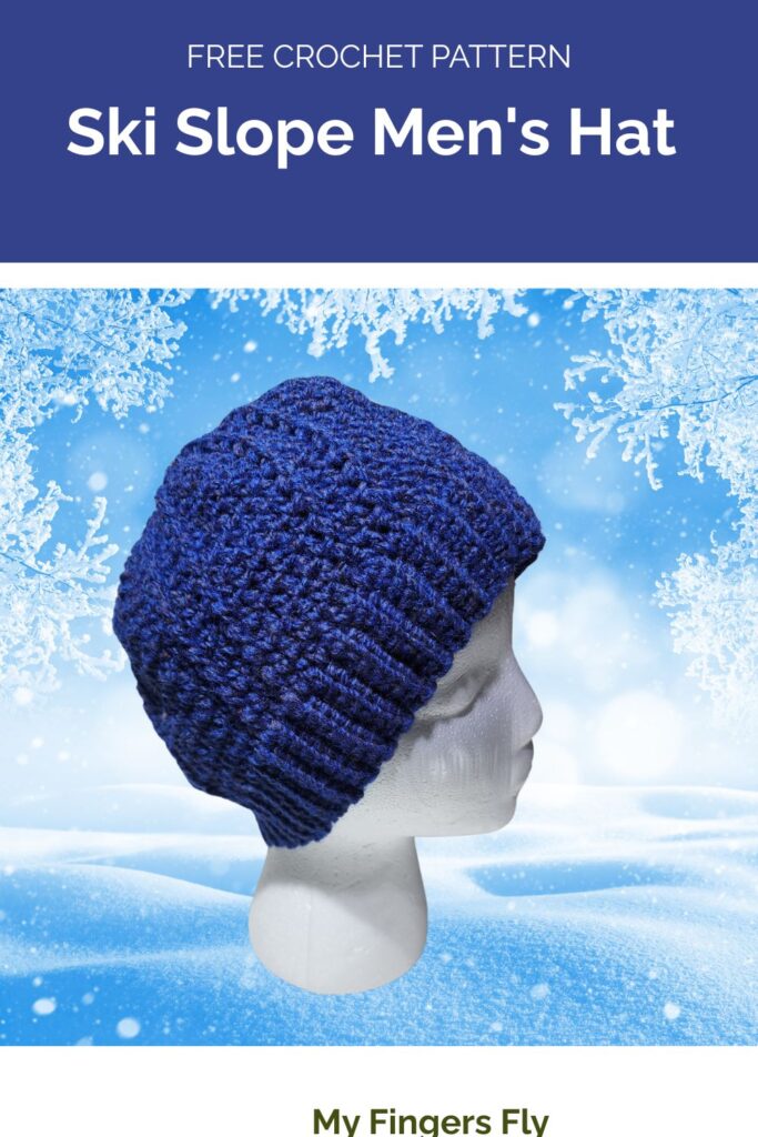 Ski Slope Men's Hat from My Fingers Fly