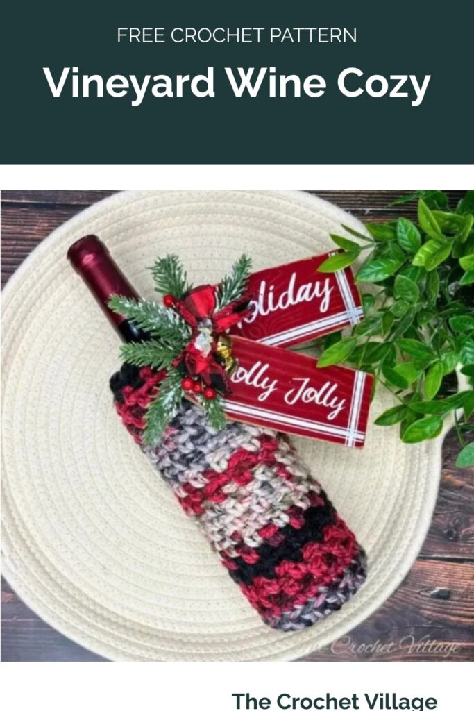 Vineyard Wine Cozy from The Crochet Village