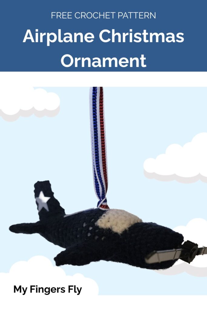 Airplane Christmas Ornament from My Fingers Fly