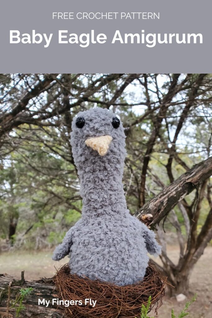 Baby Eagle Amigurumi from My Fingers Fly