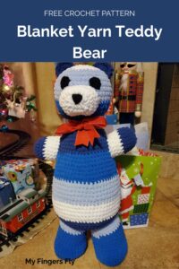 Blanket Yarn Teddy Bear from My Fingers Fly