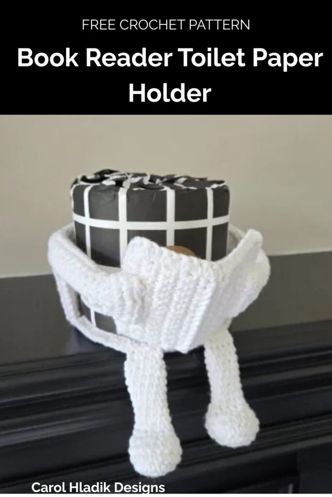 Book Reader Toilet Paper Holder from Carol Hladik Designs