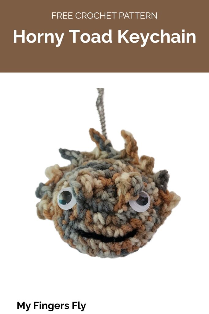 Horny Toad Keychain from My Fingers Fly