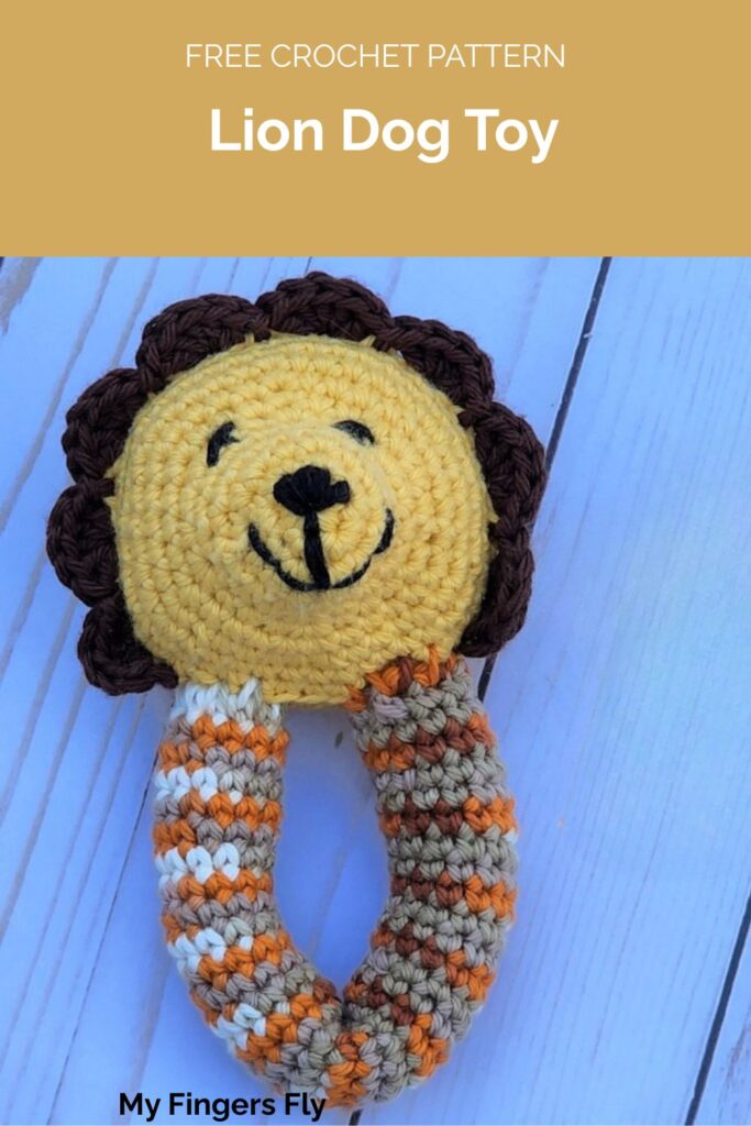 Lion Dog Toy from My Fingers Fly