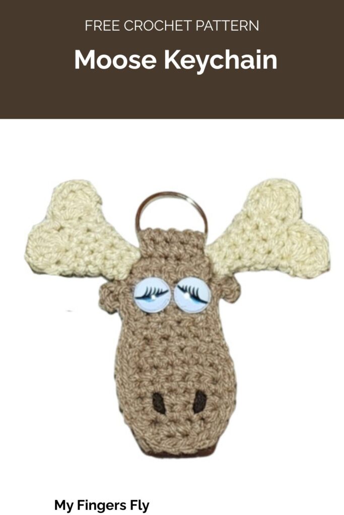 Moose Keychain from My Fingers Fly