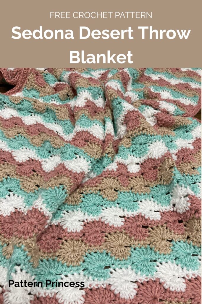 Sedona Desert Throw Blanket from Pattern Princess