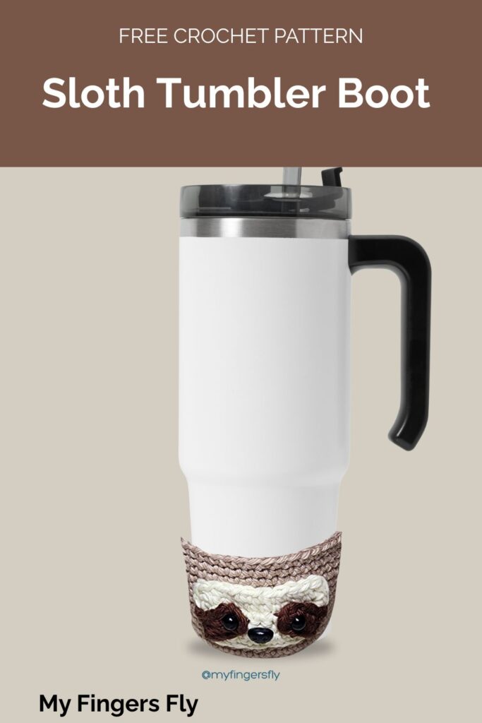 Sloth Tumbler Boot from My Fingers Fly