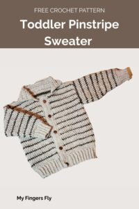 Toddler Pinstripe Sweater from My Fingers Fly