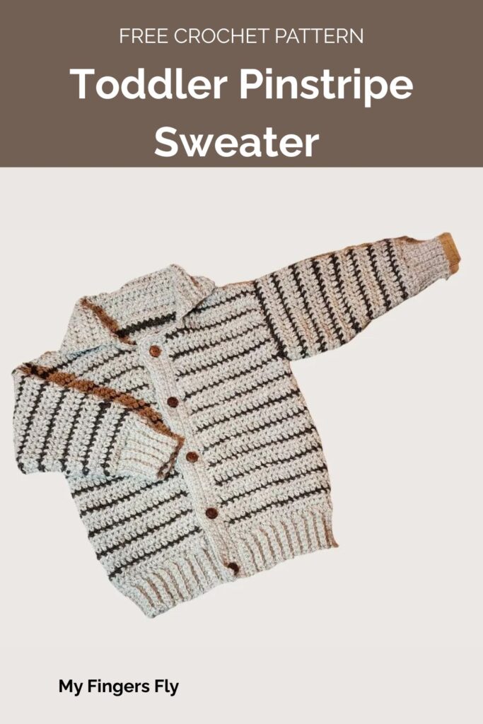Toddler Pinstripe Sweater from My Fingers Fly
