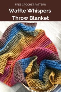 Waffle Whispers Throw Blanket from Pattern Princess
