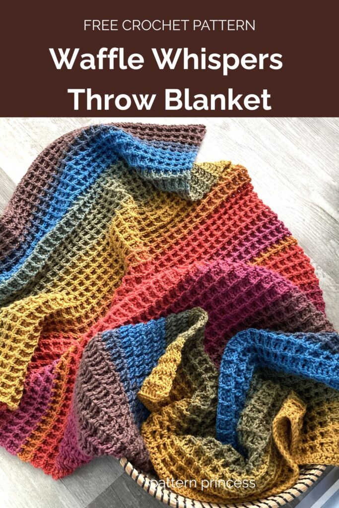 Waffle Whispers Throw Blanket from Pattern Princess