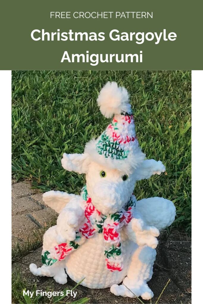 Christmas Gargoyle Amigurumi from My Fingers Fly