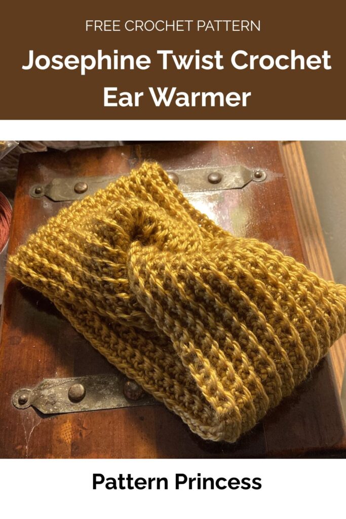 Josephine Twist Crochet Ear Warmer from Pattern Princess