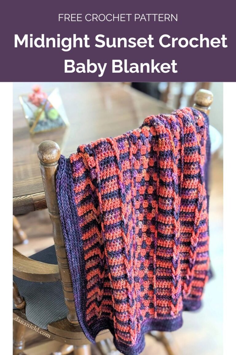 Midnight Sunset Crochet Baby Blanket from Dana Nield Designs