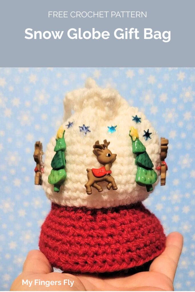 Snow Globe Gift Bag from My Fingers Fly