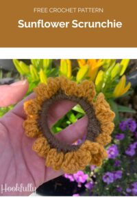 Sunflower Scrunchie from Hookfully