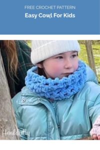 Easy Cowl For Kids from Hookfully