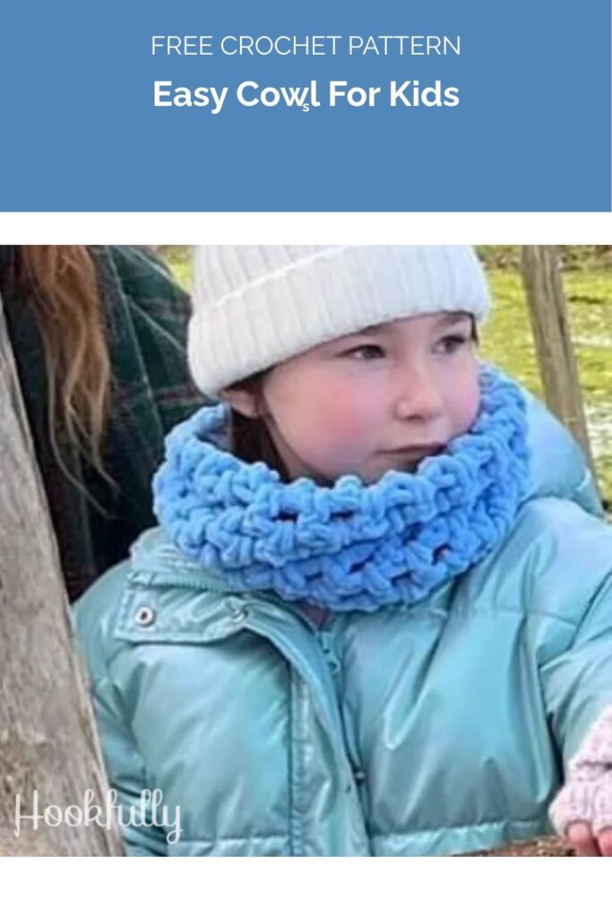 Easy Cowl For Kids from Hookfully