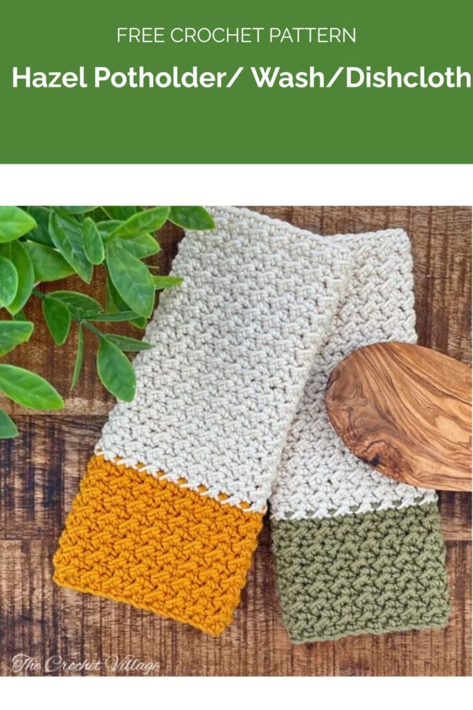 Hazel Potholder WashDishcloth from The Crochet Village