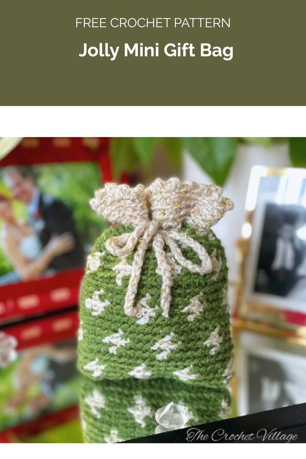Jolly Mini Gift Bag Crochet Pattern