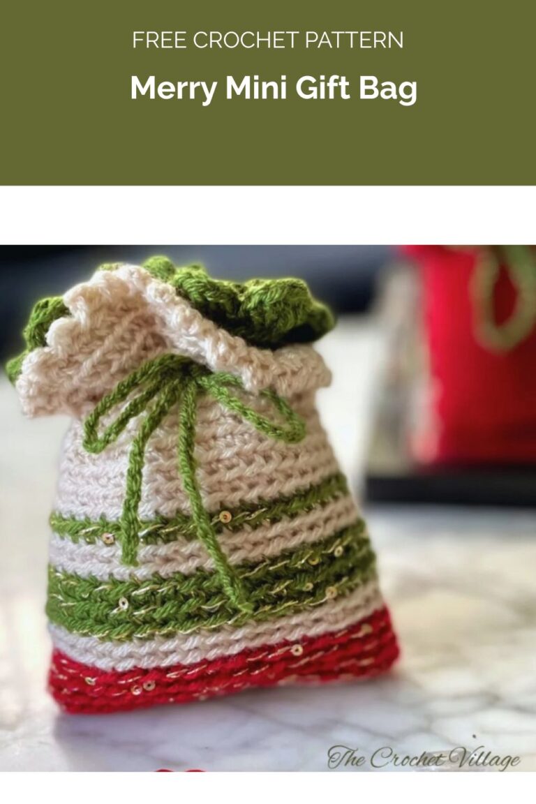 Merry Mini Gift Bag from The Crochet Village