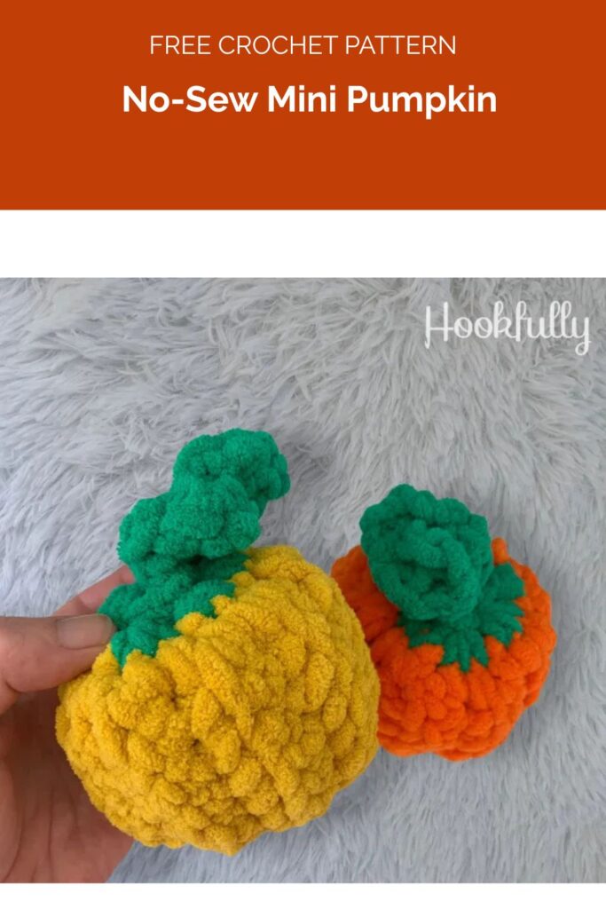 No-Sew Mini Pumpkin from Hookfully