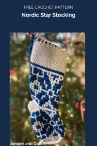 Nordic Star Stocking from Juniper and Oakes