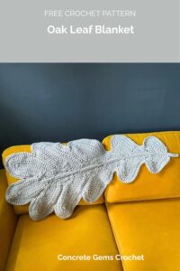 Oak Leaf Blanket from Concrete Gems Crochet
