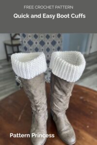 Quick and Easy Boot Cuffs from Pattern Princess