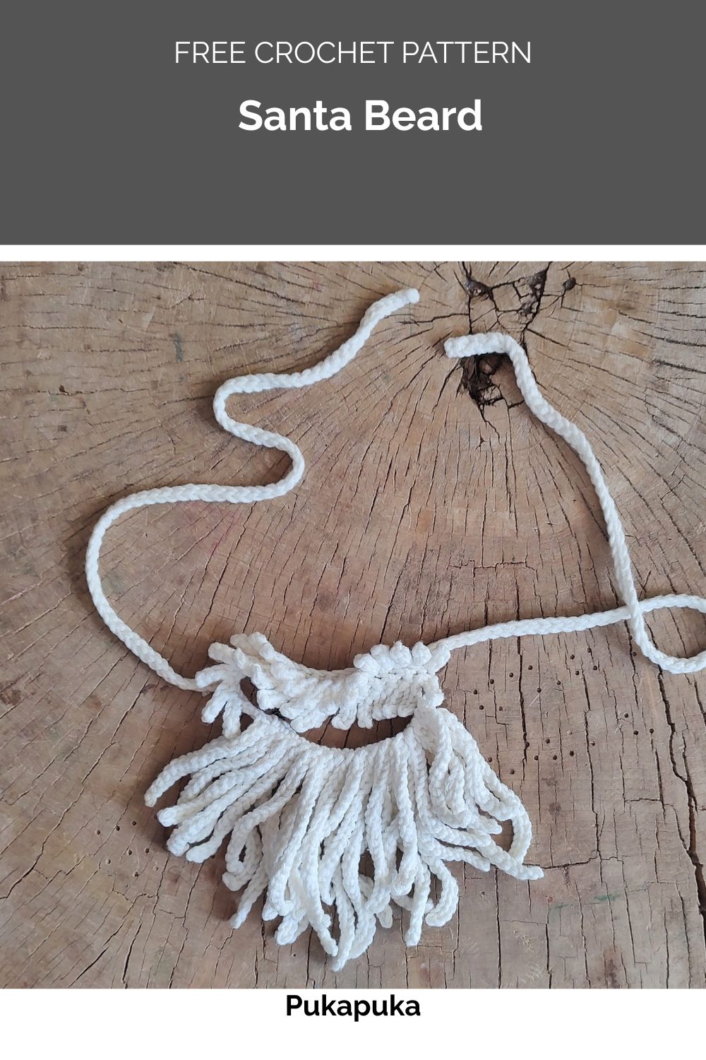 Santa Beard Free Crochet Pattern