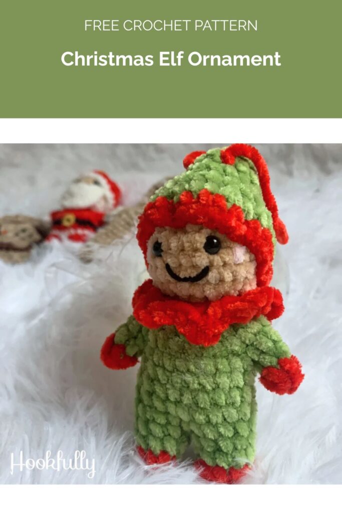 Christmas Elf Ornament from Hookfully