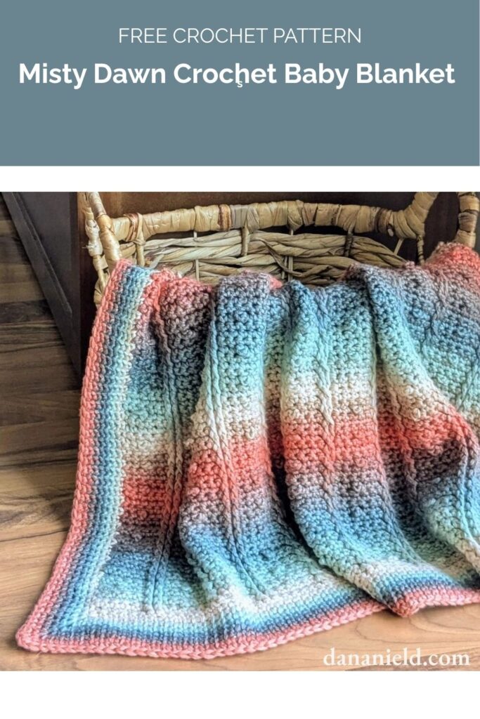 Misty Dawn Crochet Baby Blanket from Dana Nield Designs