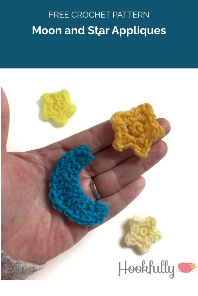 Moon and Star Appliques from Hookfully