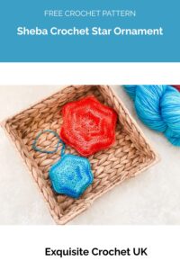 Sheba Crochet Star Ornament from Exquisite Crochet UK