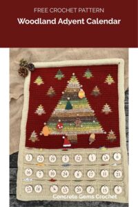 Woodland Advent Calendar from Concrete Gems Crochet